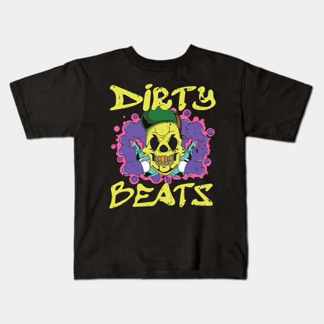 DIRTY BEATS Kids T-Shirt by IAKUKI